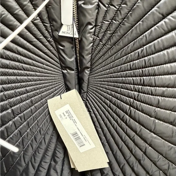 Moncler x Rick Owens Radian Puffer Bomber Jacket Black size 0 - Picture 3 of 6